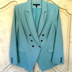 Like new WHBM light green suit jacket in 16w